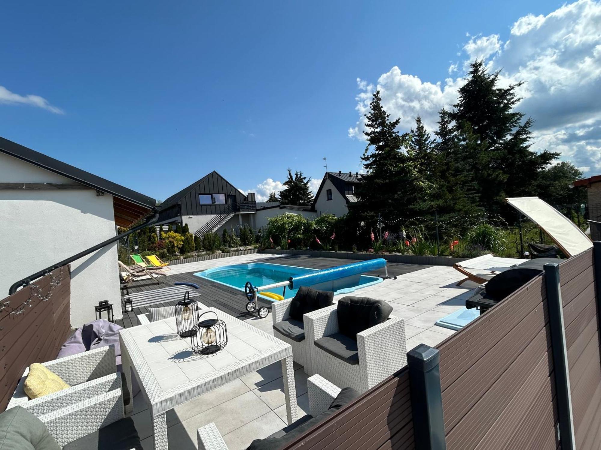 Koniec Swiata Dom 84M2 Z Balia Villa Mikolajki  Exterior photo